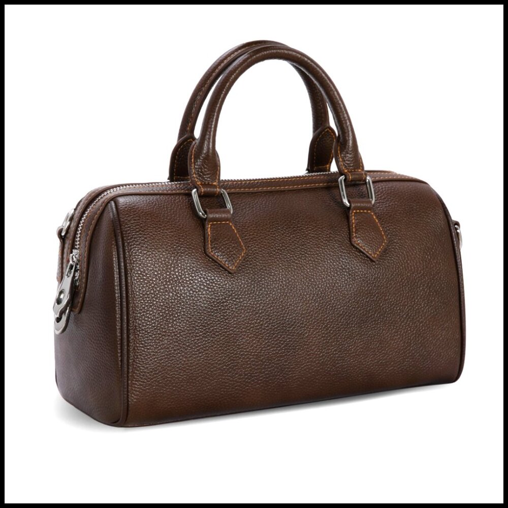Classic Brown Leather Tote Bag